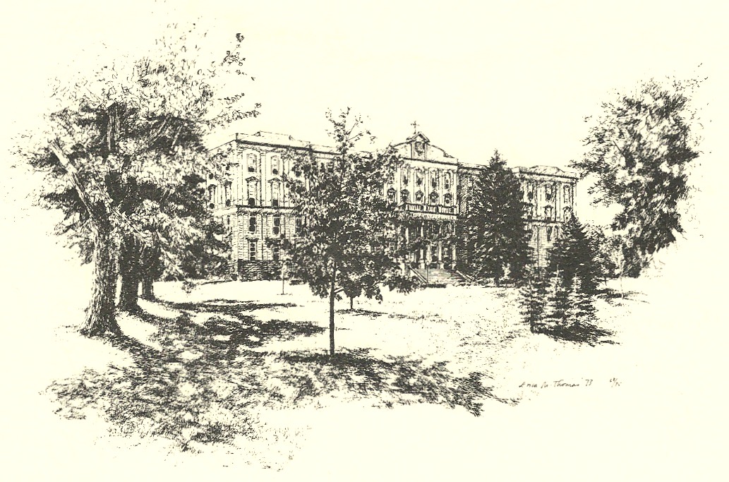 Sketch of Saint Mary's Hall